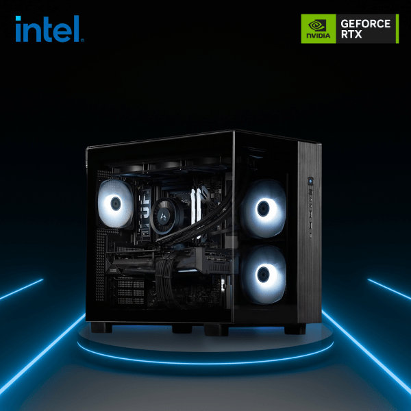 Vektra RDY King 65 Pro Black Intel Gaming PC - Intel Core CPU, Nvidia GeForce RTX, 32GB DDR5 RAM, 1TB Gen4 SSD, AIO Liquid Cooled, Windows 11 Pro, 2 Years Warranty - Vektra Computers LLC Vektra RDY King 65 Pro Black Intel Gaming PC - Intel Core CPU, Nvidia GeForce RTX, 32GB DDR5 RAM, 1TB Gen4 SSD, AIO Liquid Cooled, Windows 11 Pro, 2 Years Warranty - Vektra Computers LLC